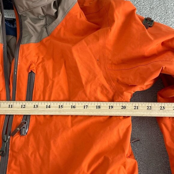 Roxy Bright Edition Womens X-Tra Long Fit XL Hooded Jacket Taupe Waterproof c222 - Picture 7 of 8